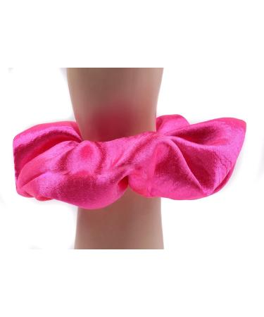Mytoptrendz Plain Satin Hair Scrunchies Ponytail Hair Tie Traceless Luxurious Bobbles Classic Hair Accessory (Pink) - Buy Online on GoSupps.com