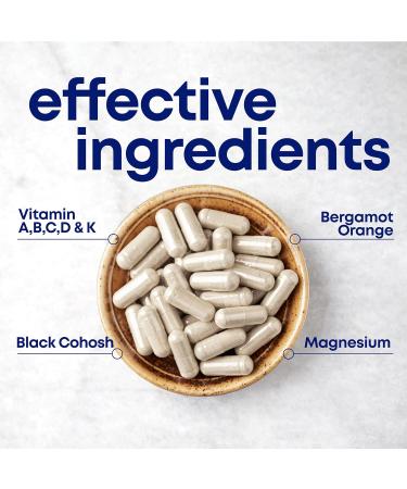 Her Own Menoprim Menopause Support Female Hormonal Balance Capsules for Night Sweats Hot Flashes & Mood Swing Support Bergamot Orange & Black Cohosh Root 60 Capsules - Buy Online on GoSupps.com