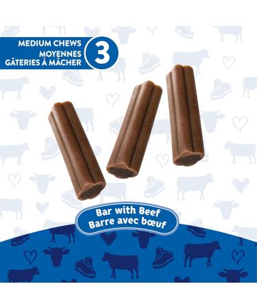 Milk-Bone Comfort Chews Dog Treat Medium Bar with Beef 210g Pack of 5 Beef 15 Treats - Buy Online on GoSupps.com