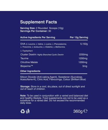 Buy Warrior EAA Blue Raspberry - Essential Amino Acids for Optimal Performance | Fast International Shipping - Buy Online on GoSupps.com