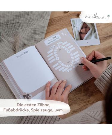 Mintkind Baby Album Your First Year of Life - Personalized A5 Baby Photo Album & Diary | Perfect Gift for Boys & Girls | Create Cherished Memories from 0 Months - Buy Online on GoSupps.com