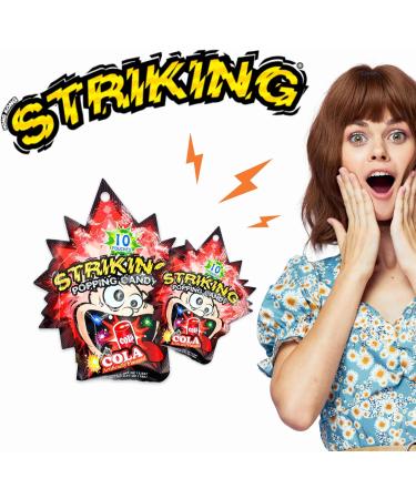 Striking Popping Candy Cola Flavour 15g (Pack of 6) - Buy Online on GoSupps.com
