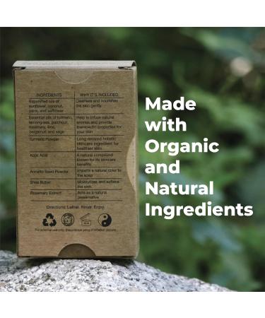 Turmeric Soap with Kojic Acid & Coconut Oil - Organic Vegan Soap for All Skin Types - Made in USA - Buy Online on GoSupps.com