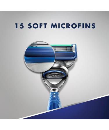 Gillette5 Men's Razor Handle with 4 Refills - Smooth Shaving Experience - Buy Online on GoSupps.com