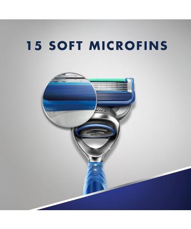 Gillette5 Men's Razor Handle with 2 Refills - Smooth Shave Guaranteed - Buy Online on GoSupps.com