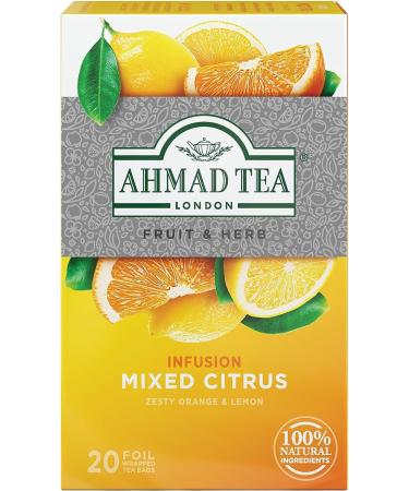 Ahmad Tea Mixed Citrus Fruit & Herbal Infusion - 20 Teabags (Pack of 2) - Buy Online on GoSupps.com