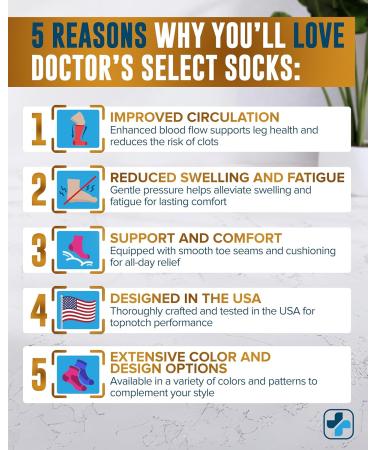 Doctor's Select Copper Plus Size Compression Socks - 20-30mmHg Extra Wide Calf - 2 Pairs for Swelling & Varicose Veins - Black 3X-Large - Comfortable Compression Socks for Men & Women - Buy Online on GoSupps.com
