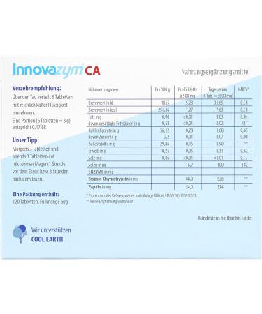 Buy Innovazym CA - Premium Multi-Enzyme Supplement with Papain Trypsin & Chymotrypsin | German Quality | International Shipping - Buy Online on GoSupps.com