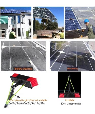 photovoltaic cleaner window cleaning pole Window Cleaning Pole/Water Fed Telescopic Brush/Extendable Cleaner Conservatory Roof Suitable For Photovoltaic Panel CleaningTrucks Windows 30cm Brush Head 9m pole - Buy Online on GoSupps.com