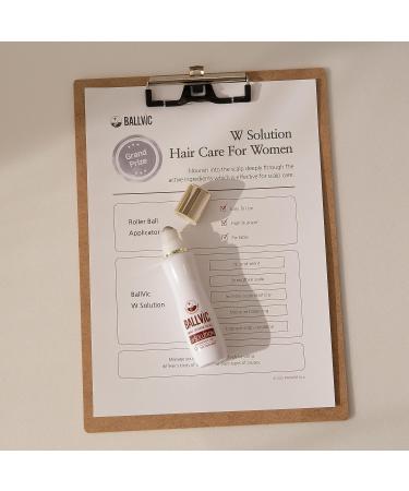 BallVic W Solution Scalp Care Serum with Biotin & Caffeine - Hair Regrowth Treatment for Women - Roll-On Thinning Hair Loss Remedy - 50g - Buy Online on GoSupps.com