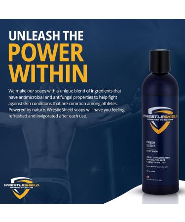 Tea Tree Body Wash 8 oz - Natural Tea Tree Oil & Eucalyptus for Odor Defense | Ideal for Athletes & Active Lifestyle - Buy Online on GoSupps.com