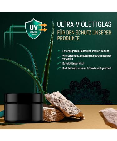 Organic Moossalbe with Aloe Vera & Hyaluronic Acid - Anti-Aging Face Care - 100ml Natural Cosmetics Made in Germany - Day & Night Care - Buy Online on GoSupps.com