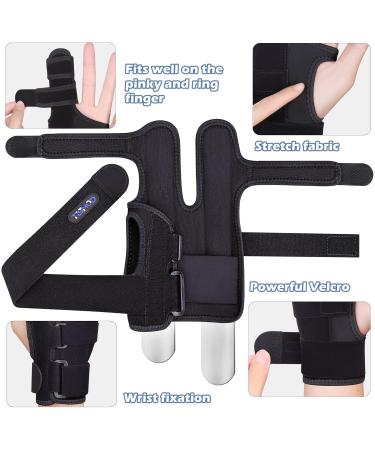 Adjustable Finger Splint Brace for Arthritis Fractures & Injuries - Support for Middle Pinky Ring & Knuckles - Left/Right Hand - Small/Medium Size - Buy Online on GoSupps.com