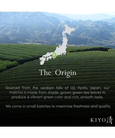 Kiyo Matcha Classic Grade Ceremonial Uji Matcha - Pure Japanese First Harvest Ceremonial Grade Matcha Green Tea Powder from Uji Japan (100g/3.5oz) - Buy Online on GoSupps.com