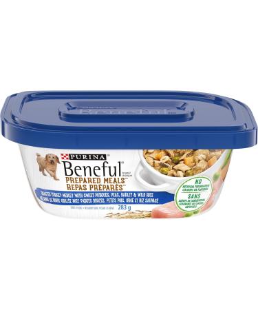 Beneful Wet Dog Food Prepared Meals: Roasted Turkey Medley + Rice and Lamb Stew (283g x 16 Tubs) - Buy Online on GoSupps.com