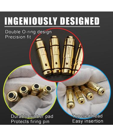 Angeebin Laser Training Cartridge for 45ACP, 40S&W, 380ACP, 9MM - Dry Fire Laser Bullet with Spare Accessories - Buy Online on GoSupps.com