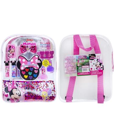 Disney Minnie Mouse Townley Girl Backpack Cosmetics Set - Lip Gloss, Hair Bows, Nail Polish, and More - Buy Online on GoSupps.com