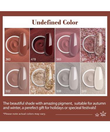 AZUREBEAUTY 30Pcs Dip Powder Nail Kit - 8 Fall Winter Colors Nail Sticks Base/Top Coat & Activator for Salon Quality French Manicure - Buy Online on GoSupps.com