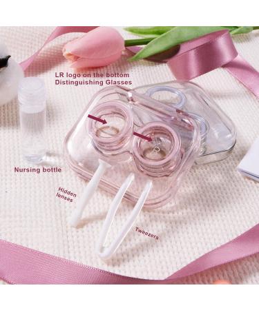 Buy Tatino 4-Piece Folding Lid Clear Contact Lens Container Travel Set - Cute Convenient & Perfect for Soaking at Home - Fast International Shipping! - Buy Online on GoSupps.com