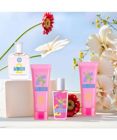 Hybrid & Company Pink Summer 4Pcs Gift Set For Women 45ml-Perfume&50ml-Mist&50ml-Bodylotion&50ml-Shower Gel - Buy Online on GoSupps.com