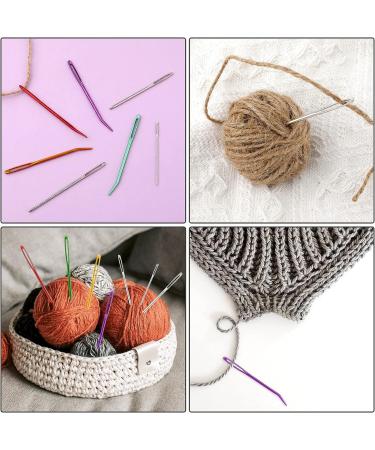16pcs Large-Eye Blunt & Bent Tapestry Needles Set - Stainless Steel Yarn Knitting, Sewing, Crochet Projects - 2 Styles - Buy Online on GoSupps.com