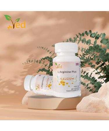 Ved L-Arginine 1331 mg - High Potency Muscle & Pre-Workout Supplement - 60 Capsules | 30 Day Supply - Buy Online on GoSupps.com