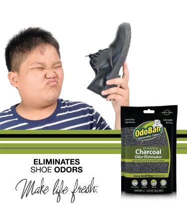 OdoBan Charcoal Air Purifying Natural Odor Eliminator 6-Pack - 10g Bags, Non-Toxic & Fragrance-Free - Buy Online on GoSupps.com