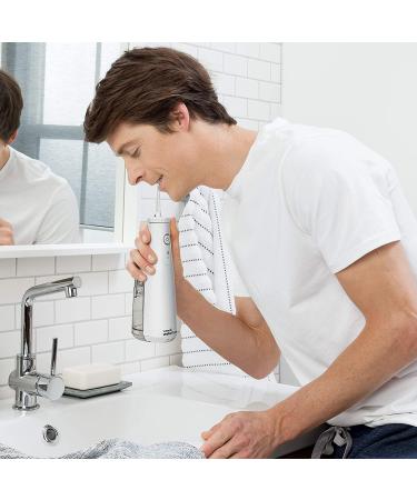 Waterpik WF-10W10 Cordless Select Oral Irrigator - Portable & Rechargeable Water Flosser for Braces & Bridges - Home & Travel Dental Care - Buy Online on GoSupps.com