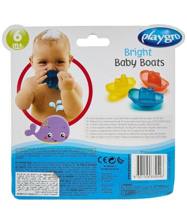 Playgro Bathing Boats | 3-Piece Water Toys for Babies & Toddlers | Colorful Baby Boat Bath Toys | International Shipping Available - Buy Online on GoSupps.com