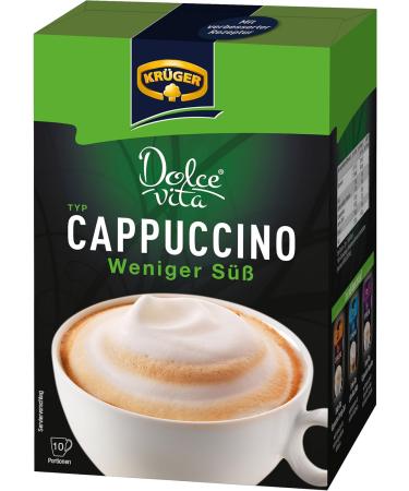 KR GER sweet life Cappuccino Less sweet Latte coffee with milk Light 8 x 10 bags - Buy Online on GoSupps.com