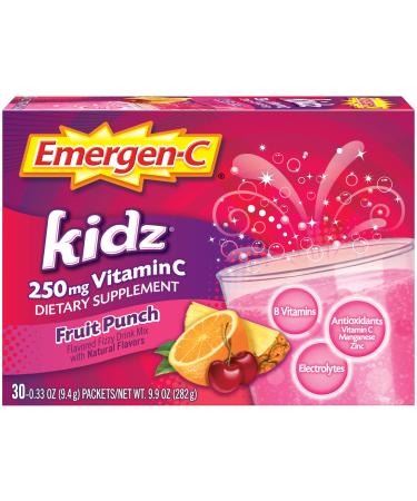 Emergen-C Kidz Fruit Punch 30 Packets 9.7 oz (276 g)
