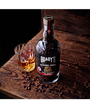 Brady's Irish Barrel Aged Whole Bean Coffee - 180g Hand Roasted Perfect After-Dinner Coffee - Vegan Alcohol-Free Gluten-Free Speciality Coffee - Christmas Birthday & Father's Day GIft - Buy Online on GoSupps.com