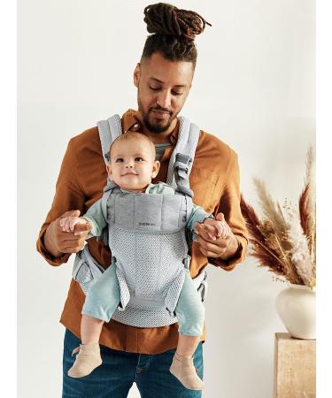 BabyBjrn Baby Carrier Harmony 3D Mesh Silver - Breathable and Comfortable - Buy Online on GoSupps.com