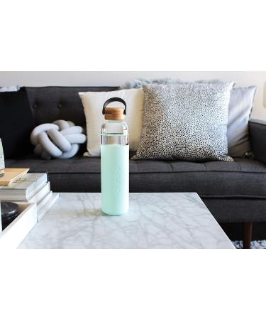 Soma 25oz BPA-Free Glass Water Bottle with Mint Silicone Sleeve - Eco-Friendly & Stylish - Buy Online on GoSupps.com