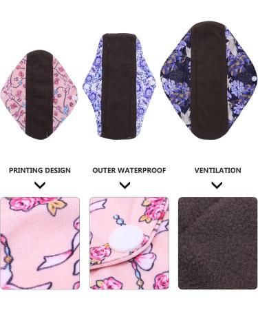 HEALLILY 6-Pack Reusable Washable Cloth Menstrual Pads | Eco-Friendly Sanitary Solutions for Ultimate Comfort - Buy Online on GoSupps.com