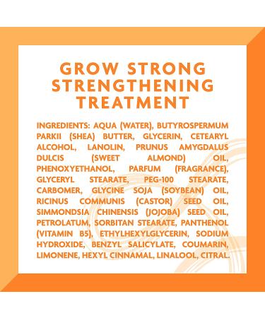 Cantu Grow Strong Strengthening Treatment with Shea Butter 6oz - Hair Repair Solution - Buy Online on GoSupps.com