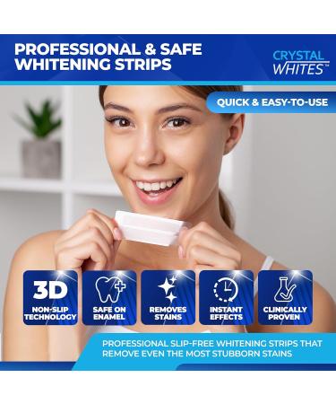 Teeth Whitening Kit & Whitening Strips + LED Light Activator | 50 Whitening Sessions | 8X3ml Gels | Crystal Strips | UK Approved Formula | Safe On Teeth & Gums | Home Stain Remover Dental Kit - Buy Online on GoSupps.com