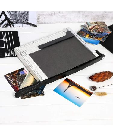 Paper Trimmer  A4 Paper Cutter  Heavy Duty Photo Guillotine Paper Cutter Machine for Office Home Use  12 inch Cut Length  12.5" x 9.8" (Use for A4-B7) White - Buy Online on GoSupps.com