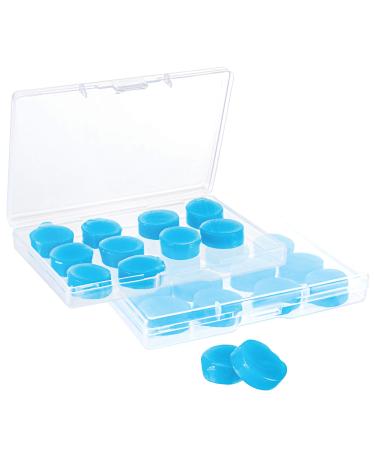12 Pairs Soft Moldable Silicone Ear Plugs In 2 Convenient Travel Storage Boxes for Sleeping Swimming Snoring Music Concerts Construction Noise Cancelling Reduction Hearing Protection Earplugs 27dB