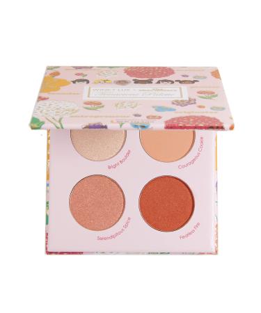 Winky Lux Charmsters Tenacious Palette Eyeshadow Palette with Pink Peach and Red Eyeshadows Makeup Palette
