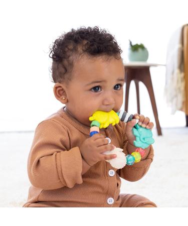 Infantino Glow-in-the-Dark Cuddly Pal Teethers Gift Set | 3-Piece Baby Essentials for Sensory & Motor Development | BPA-Free Bunny & Teethers - Buy Online on GoSupps.com