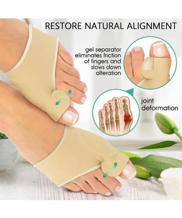 DALIVA Orthopedic Bunion Corrector - Gel Toe Separator & Splint for Hallux Valgus Correction - Bunion Relief Brace for Women & Men - Buy Online on GoSupps.com