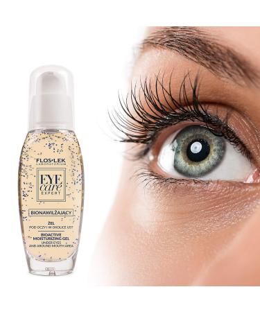 Floslek Organic Moisture Gel for Eye Bags & Mouth Area | 30ml | Hydrate Tighten & Smooth Delicate Skin | Suitable for All Ages | International Shipping - Buy Online on GoSupps.com