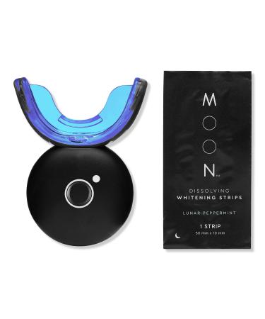 MOON Teeth Whitening Kit with LED Light, Wireless, 5 Minute Treatment, Gentle on Teeth, Helps Remove Stains from Coffee, Smoking, Wine, Soda