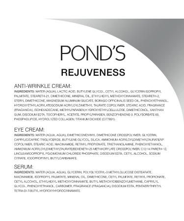 Pond's Anti-Aging Skin Care Regimen Pack with Vitamin B3 and Retinol Complex - 3pc Set for Visibly Reduced Wrinkles and Aging Signs - Buy Online on GoSupps.com