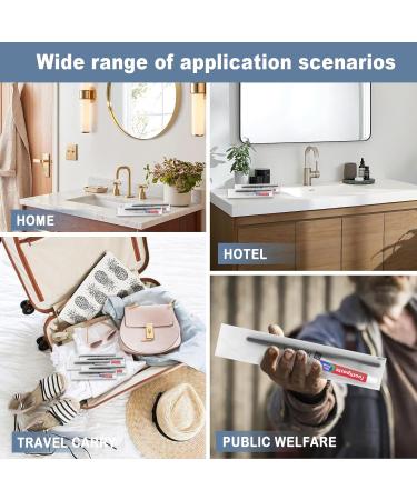 Disposable Travel Toothbrushes with Toothpaste - Pack of 20 Individually Wrapped for Homeless Hotels Airbnb & Charities - Bulk Black & White Kits - Buy Online on GoSupps.com