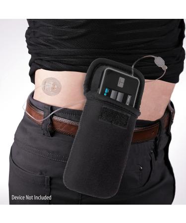USA Gear Insulin Pump Belt Pouch - Compatible with Tandem tSlim x2 & Medtronic Minimed 530g Pumps - Glucose Meter Carry Holster with Belt Loop - Hook and Loop Closure Pocket - Buy Online on GoSupps.com