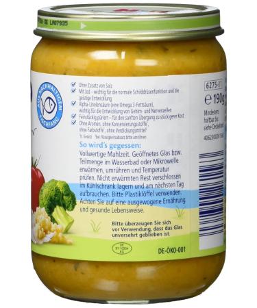 Hipp Mini-Pasta with Alaska Salmon Fillet & Butter Vegetables | 6-Pack (6 x 190g) - Premium Organic Baby Food - Buy Online on GoSupps.com