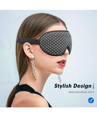 Doimeri Upgraded 3D Sleep Mask - Comfortable Light Blocking Eye Mask for Women and Men - Adjustable Strap for Night Shifts, Travel, and Naps - Gray - Buy Online on GoSupps.com
