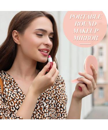 Set of 24 Rose Gold Compact Mirror Bulk Pack - Double Sided Magnifying Makeup Mirrors for Travel - 2.76 Mini Round Folding Design - Buy Online on GoSupps.com